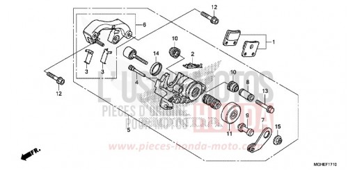 MACHOIRE DE FREIN DE PARKING VFR1200XDE de 2014